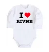 Детский боди I love Rivne Белый фото