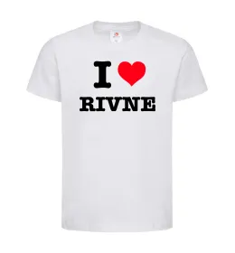 Детская футболка I love Rivne Белый фото