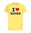 Детская футболка I love Rivne Лимонный фото