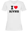 Женская футболка I love Rivne Белый фото