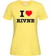 Женская футболка I love Rivne Лимонный фото