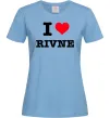 Женская футболка I love Rivne Голубой фото