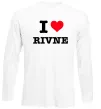 Лонгслів I love Rivne Білий фото