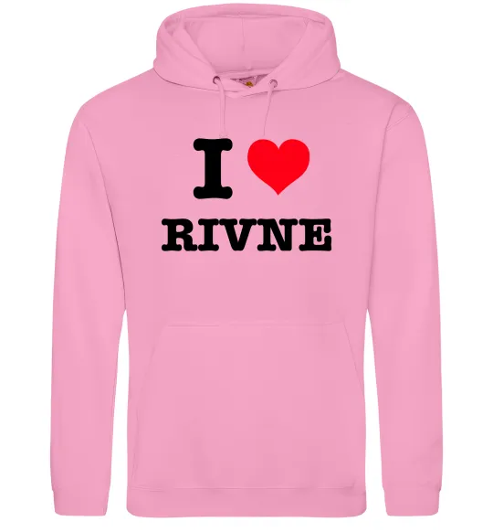 Чоловіча толстовка (худі) I love Rivne Рожевий фото