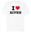 Футболка Оверсайз I love Rivne Белый фото