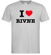 Мужская футболка I love Rivne Серый фото