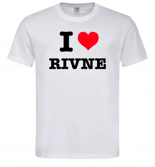 Мужская футболка I love Rivne Белый фото