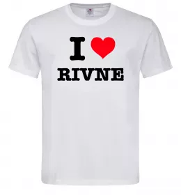Мужская футболка I love Rivne Белый фото