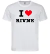 Мужская футболка I love Rivne Белый фото