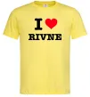 Мужская футболка I love Rivne Лимонный фото