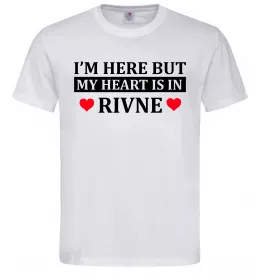 Мужская футболка My heart in Rivne Белый фото