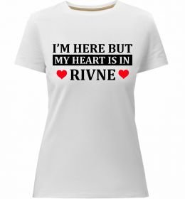 Женская премиум футболка My heart in Rivne