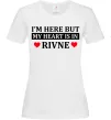 Женская футболка My heart in Rivne Белый фото