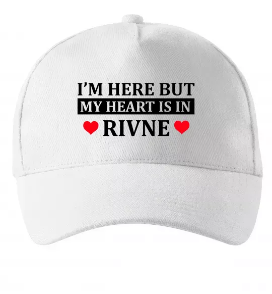 Кепка My heart in Rivne Білий фото