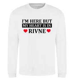 Світшот My heart in Rivne Білий фото
