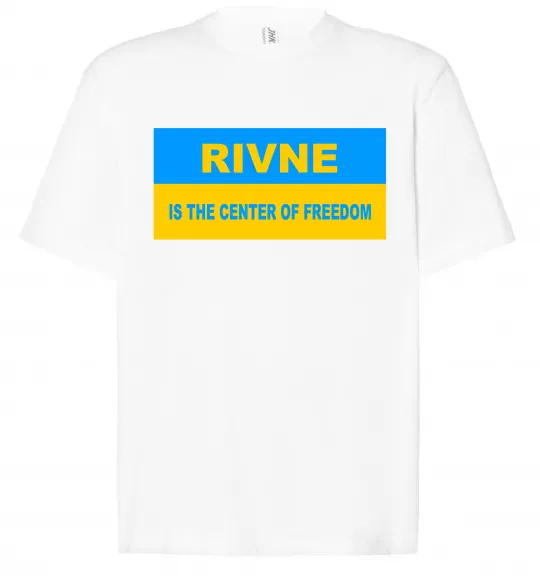 Футболка Оверсайз Rivne center of freedom Белый фото