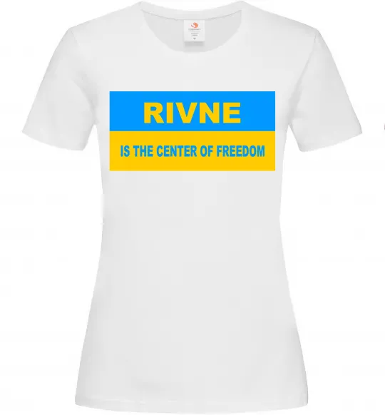 Женская футболка Rivne center of freedom Белый фото