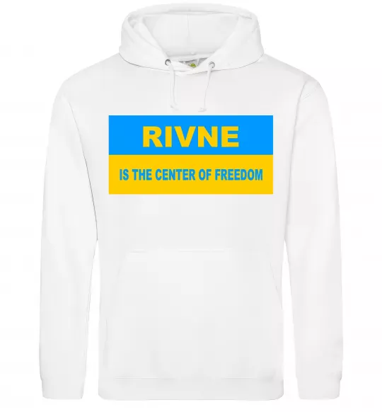 Жіноча толстовка (худі) Rivne center of freedom Білий фото