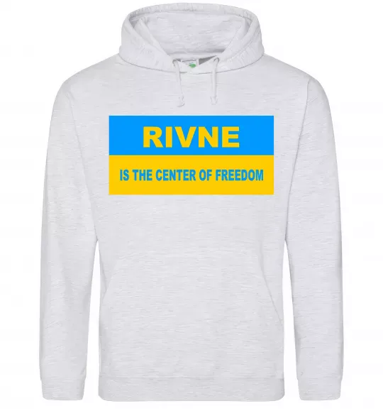 Жіноча толстовка (худі) Rivne center of freedom Сірий меланж фото