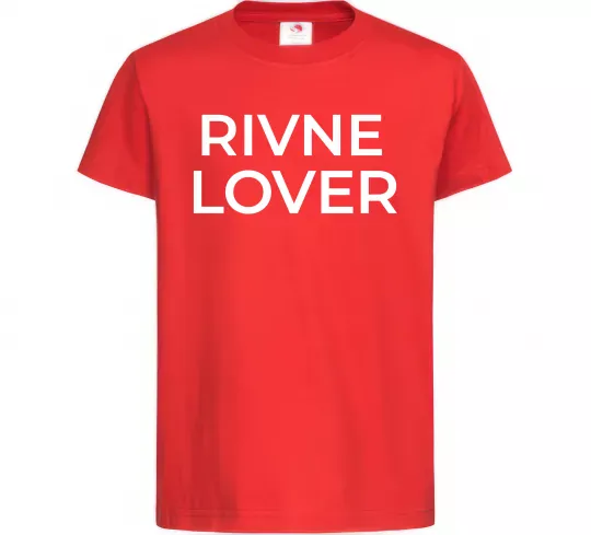 Детская футболка Rivne lover Красный фото