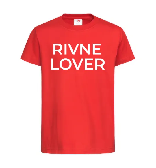 Дитяча футболка Rivne lover Червоний фото
