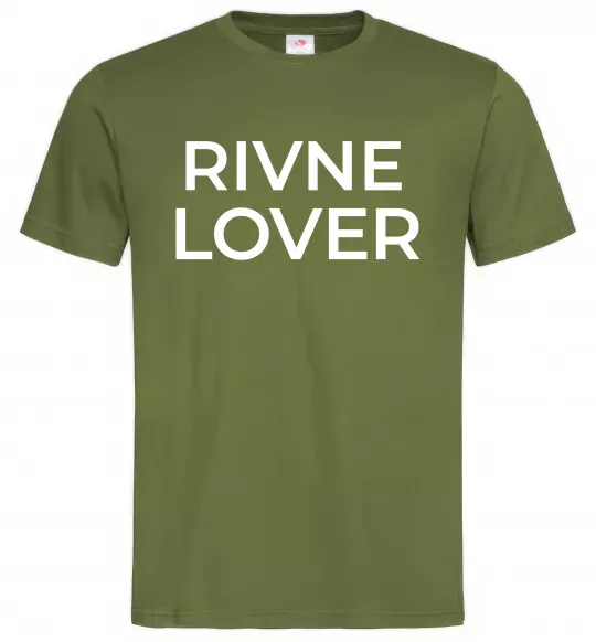Мужская футболка Rivne lover Оливковый фото