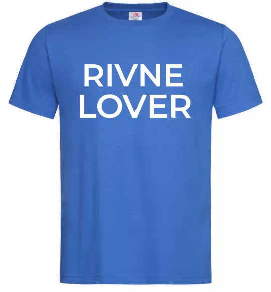 Мужская футболка Rivne lover Ярко-синий фото