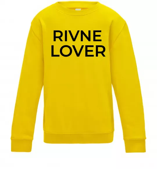 Дитячий світшот Rivne lover Сонячно жовтий фото