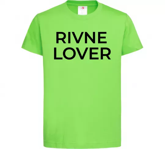 Детская футболка Rivne lover Лаймовый фото