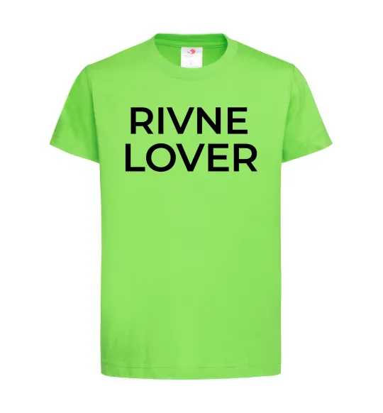 Дитяча футболка Rivne lover Лаймовий фото