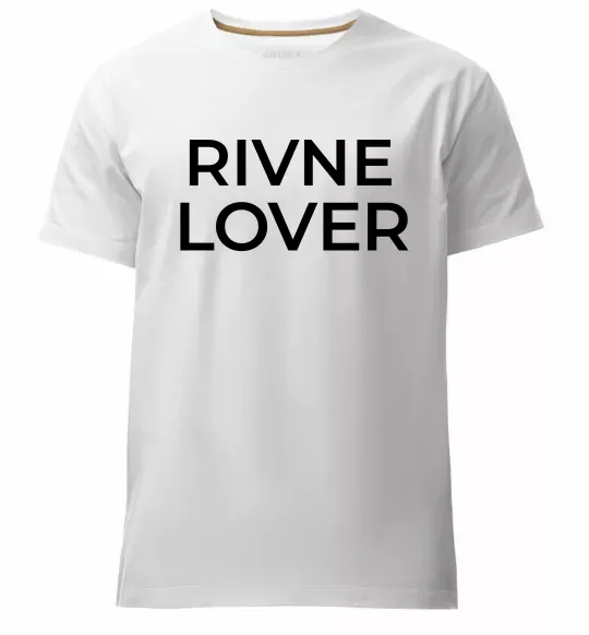Мужская премиум футболка Rivne lover Белый фото