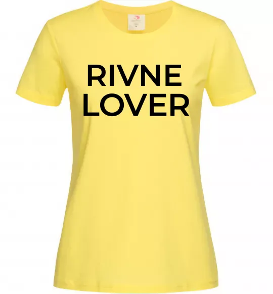 Женская футболка Rivne lover Лимонный фото