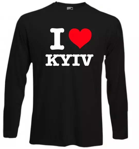 Лонгслив I love Kyiv Черный фото