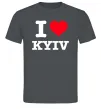 Чоловіча футболка I love Kyiv Графіт фото