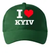 Кепка I love Kyiv Темно-зелений фото