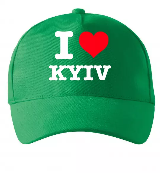 Кепка I love Kyiv Зелений фото
