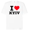 Футболка Оверсайз I love Kyiv Белый фото