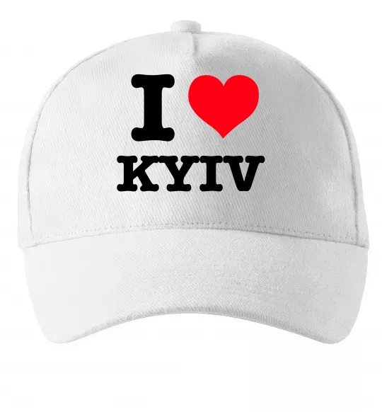 Кепка I love Kyiv Білий фото