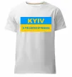 Мужская премиум футболка Kyiv center of freedom Белый фото