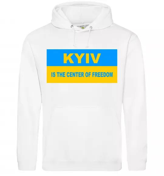Женская толстовка (худи) Kyiv center of freedom Белый фото