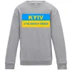 Дитячий світшот Kyiv center of freedom Сірий меланж фото