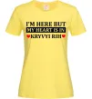 Женская футболка My heart in Kryvyi Rih Лимонный фото