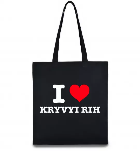 Эко-сумка I love Kryvyi Rih Черный фото