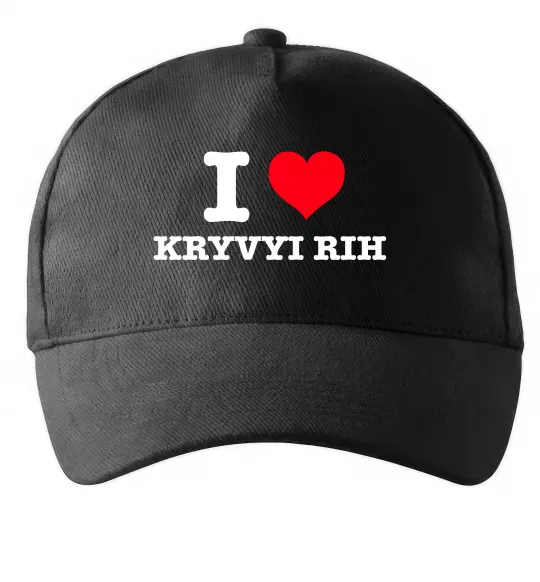 Кепка I love Kryvyi Rih Чорний фото