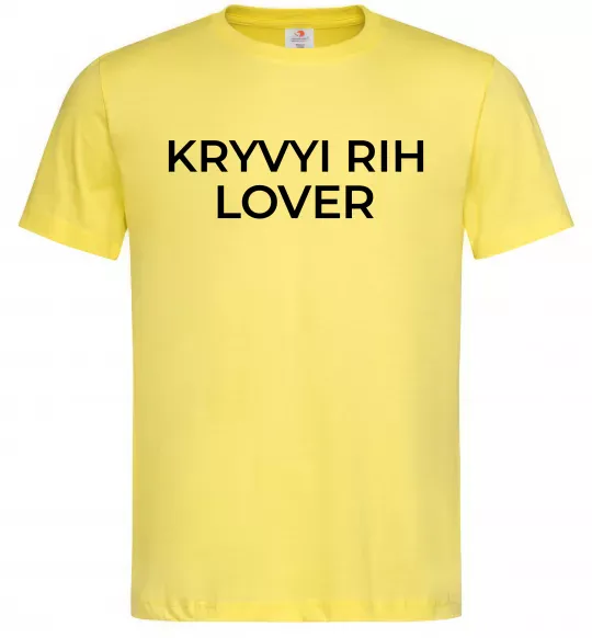 Мужская футболка Kryvyi Rih lover Лимонный фото