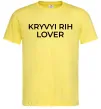 Мужская футболка Kryvyi Rih lover Лимонный фото