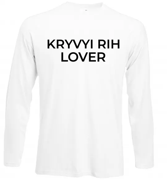 Лонгслів Kryvyi Rih lover Білий фото