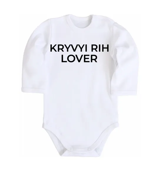 Детский боди Kryvyi Rih lover Белый фото