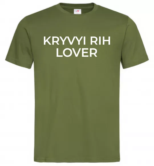 Мужская футболка Kryvyi Rih lover Оливковый фото