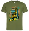 Мужская футболка Крим міста Оливковый фото